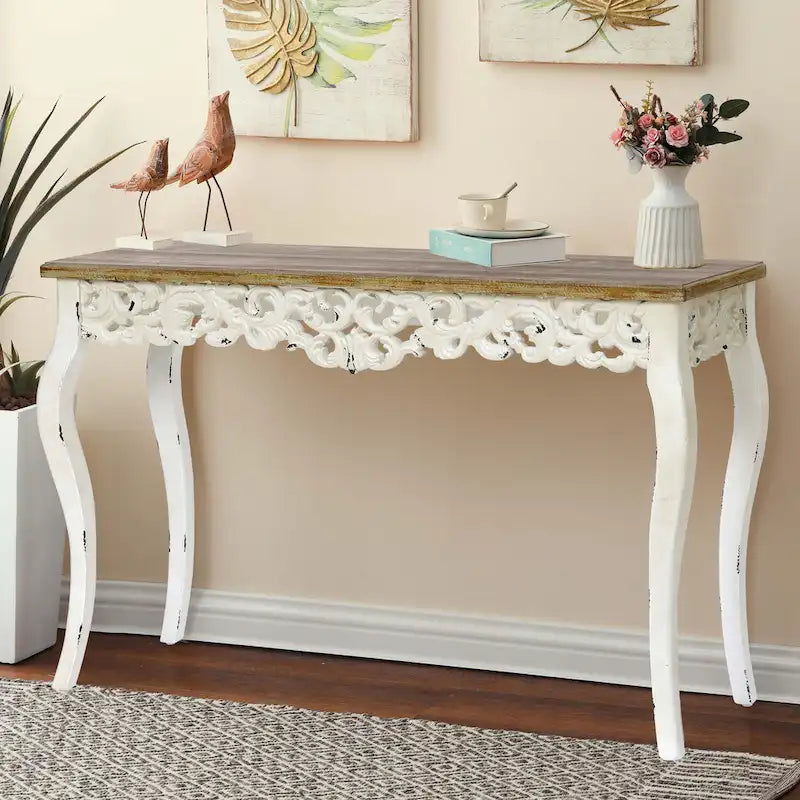 The Curated Nomad Anin Victorian Console and Entry Table