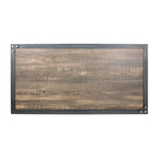 Farrow Dark Walnut and Sand Black 47-inch 1-Shelf Coffee Table by Furniture of America