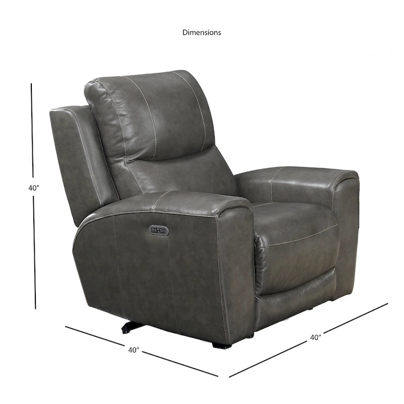 Copper Grove Fyti Top Grain Leather Power Reclining Chair