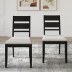 CraftPorch Elegant Wooden Dining Chairs (Set of 2) - N/A