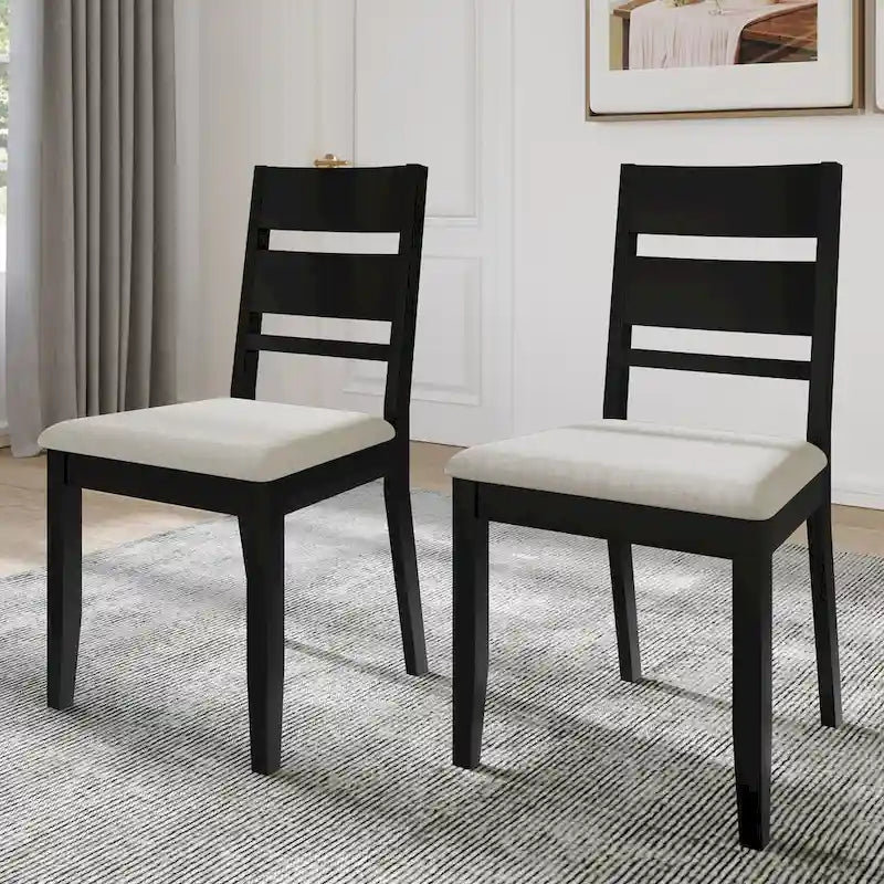 CraftPorch Elegant Wooden Dining Chairs (Set of 2) - N/A