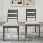 CraftPorch Elegant Wooden Dining Chairs (Set of 2) - N/A