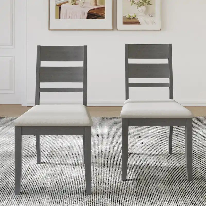 CraftPorch Elegant Wooden Dining Chairs (Set of 2) - N/A