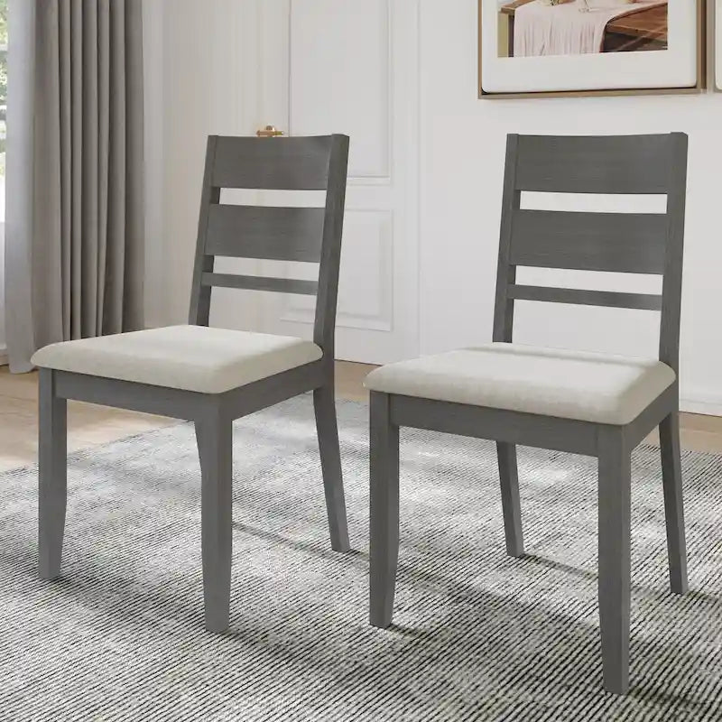CraftPorch Elegant Wooden Dining Chairs (Set of 2) - N/A