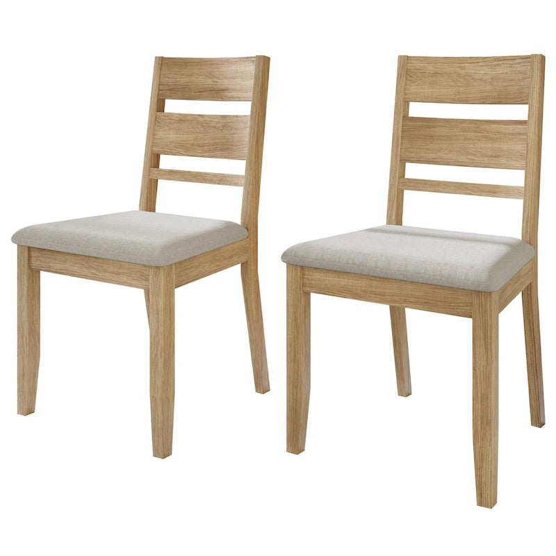 CraftPorch Elegant Wooden Dining Chairs (Set of 2) - N/A