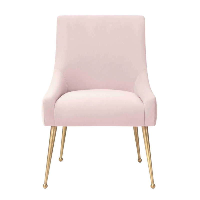 Irina Dining Chair Velvet Side Chair with Stainless Steel Leg