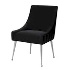 Irina Dining Chair Velvet Side Chair with Stainless Steel Leg