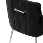 Irina Dining Chair Velvet Side Chair with Stainless Steel Leg