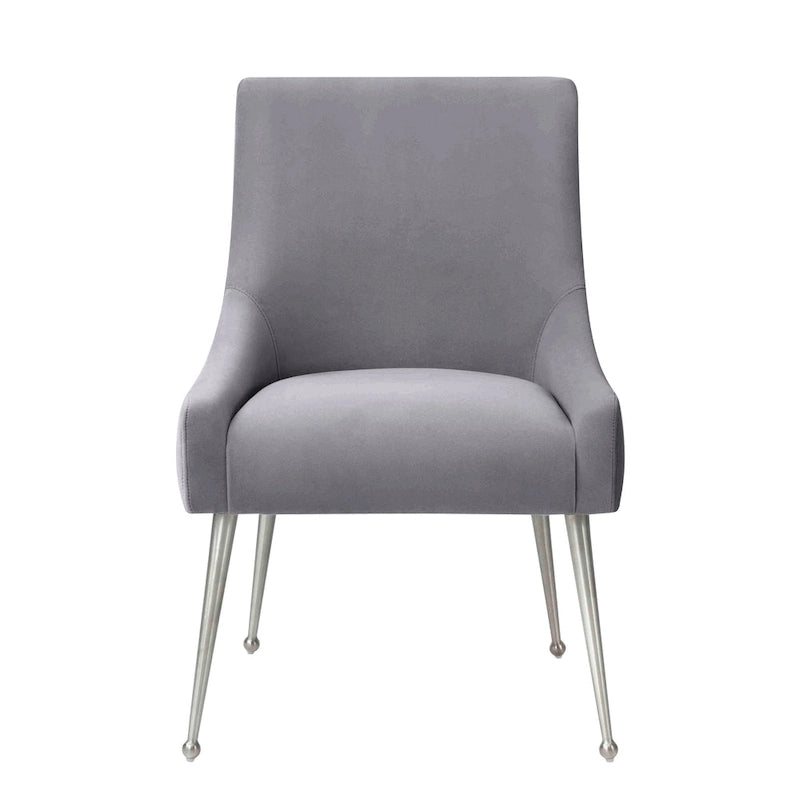 Irina Dining Chair Velvet Side Chair with Stainless Steel Leg