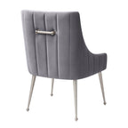 Irina Dining Chair Velvet Side Chair with Stainless Steel Leg
