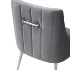 Irina Dining Chair Velvet Side Chair with Stainless Steel Leg