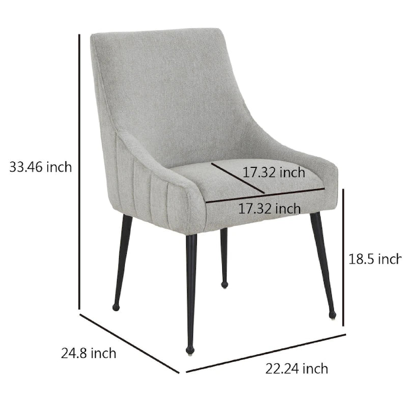 Irina Dining Chair Velvet Side Chair with Stainless Steel Leg