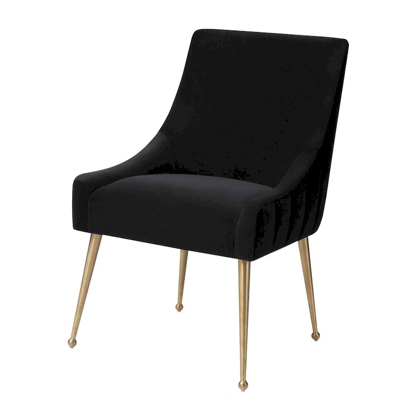 Irina Dining Chair Velvet Side Chair with Stainless Steel Leg