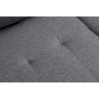 Living room sofa with convertible chaise longue