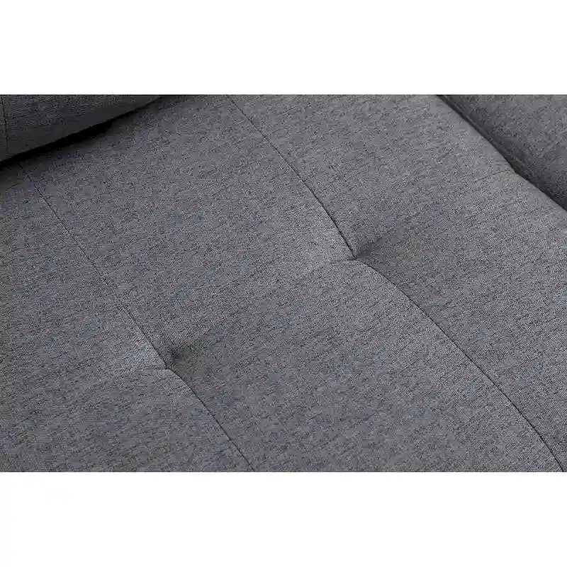 Living room sofa with convertible chaise longue