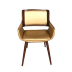 Carson Carrington Kjerringvag Faux Leather Mid-Century Dining Chair with Metal Legs