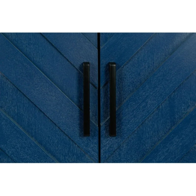 4 Door Wooden Twill Sideboard American Country Vintage Old Living Room Dining Room Hallway Entryway Cabinet