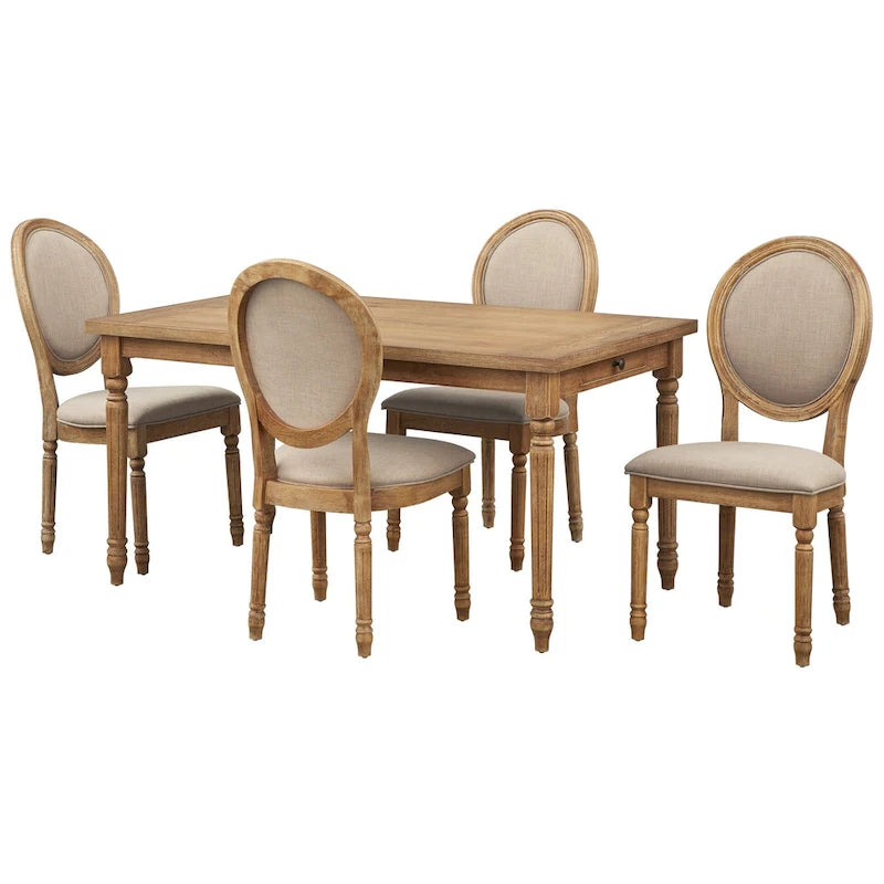Lifestorey Toscana Solid Wood Dining Chair (Set of 2)
