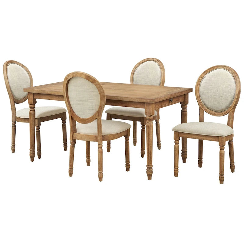 Lifestorey Toscana Solid Wood Dining Chair (Set of 2)