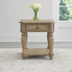 Magnolia Manor End Table for Living Room- 2 Finish Options - W24 x D28 x H24