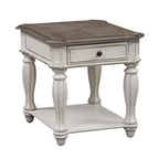 Magnolia Manor End Table for Living Room- 2 Finish Options - W24 x D28 x H24