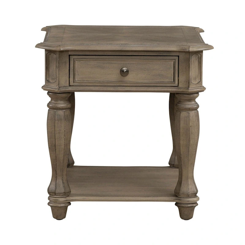 Magnolia Manor End Table for Living Room- 2 Finish Options - W24 x D28 x H24