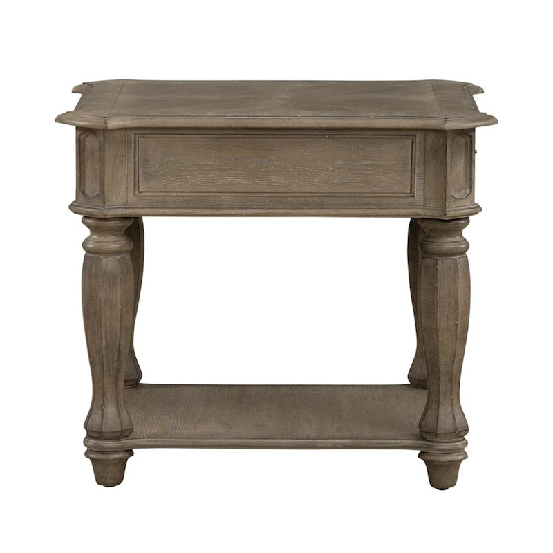 Magnolia Manor End Table for Living Room- 2 Finish Options - W24 x D28 x H24