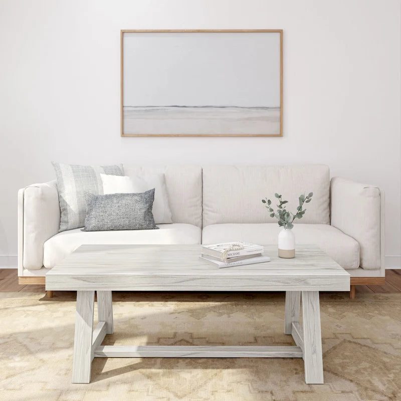 Plank and Beam Classic Rectangular Trestle Leg Coffee Table - 48
