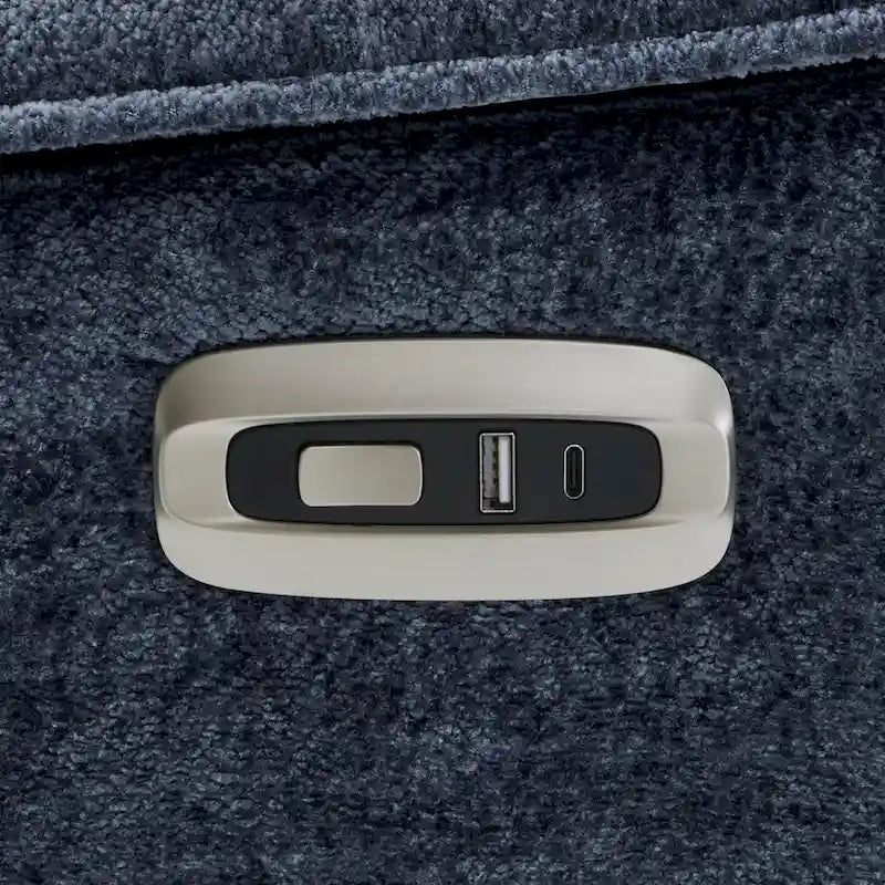 MCombo Armless Power Recliner Chair with USB Ports, 3.5 Wall Clearance Electric Reclining Sofa Chair for Living Room, ALR01