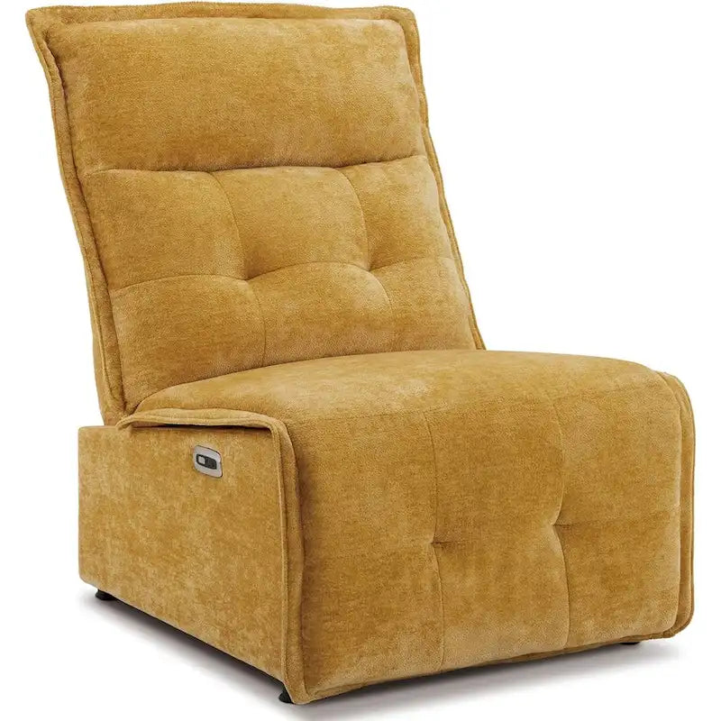 MCombo Armless Power Recliner Chair with USB Ports, 3.5 Wall Clearance Electric Reclining Sofa Chair for Living Room, ALR01