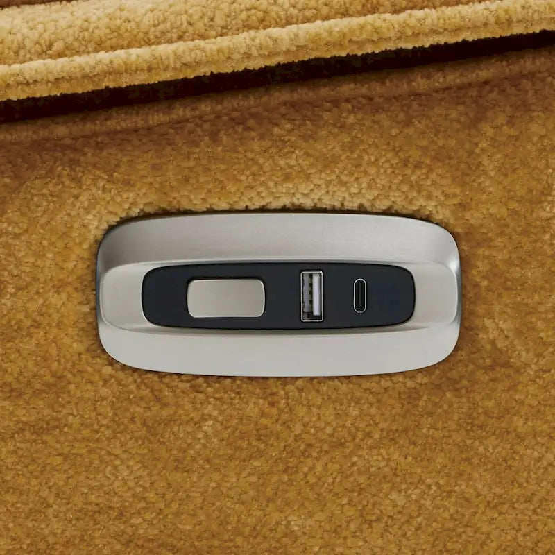 MCombo Armless Power Recliner Chair with USB Ports, 3.5 Wall Clearance Electric Reclining Sofa Chair for Living Room, ALR01