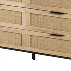 59.06 6- Drawers Rattan Storage Cabinet for Living Room