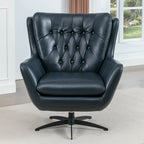 Cleveland Tufted Faux Leather Swivel Chair by Greyson Living