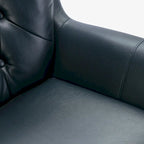 Cleveland Tufted Faux Leather Swivel Chair by Greyson Living