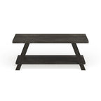 Roundhill Furniture The Gray Barn Cedar Ridge Contemporary Replicated Wood Shelf Coffee Table