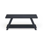 Roundhill Furniture The Gray Barn Cedar Ridge Contemporary Replicated Wood Shelf Coffee Table
