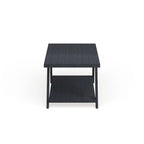 Roundhill Furniture The Gray Barn Cedar Ridge Contemporary Replicated Wood Shelf Coffee Table