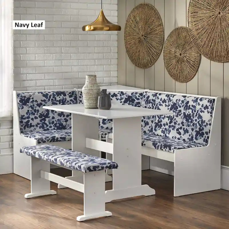 Simple Living 3-piece Lacey Upholstered Nook Set
