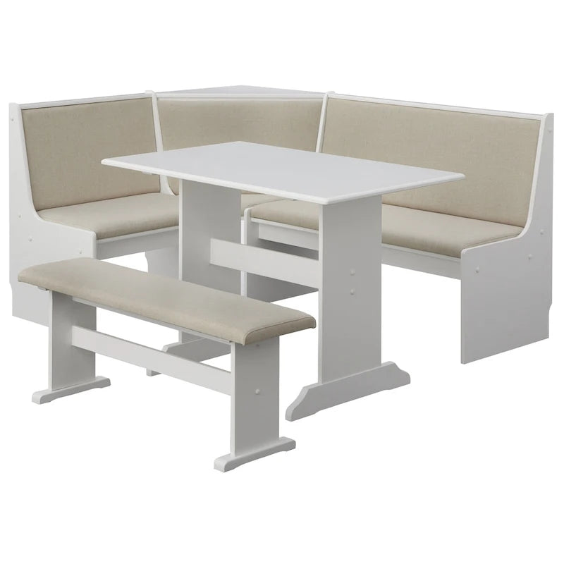 Simple Living 3-piece Lacey Upholstered Nook Set