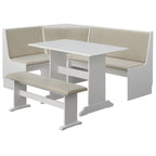 Simple Living 3-piece Lacey Upholstered Nook Set