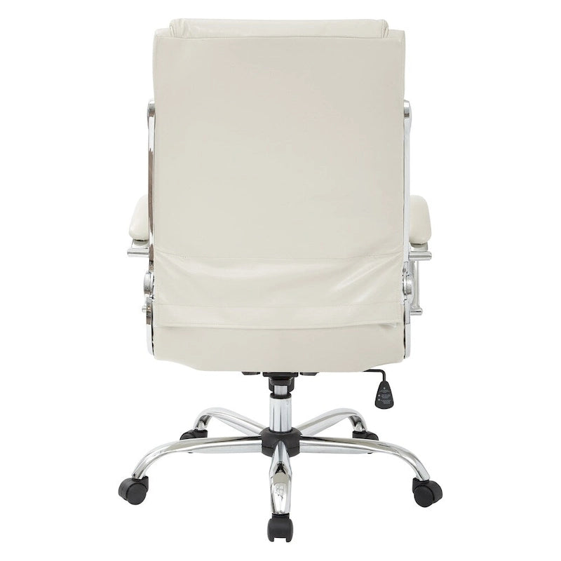 Executive Office Chair with Padded Arms in Faux Leather