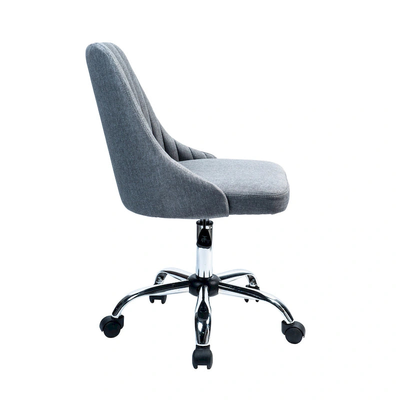 Porthos Home Jarvis Fabric Upholstered Office Chair with Chrome Base