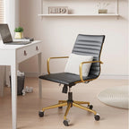 LUXMOD Ribbed Home Office Computer Chair Desk Chair