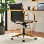 LUXMOD Ribbed Home Office Computer Chair Desk Chair
