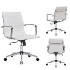 LUXMOD Ribbed Home Office Computer Chair Desk Chair