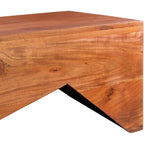 Asma Modern Angular Wooden Coffee Table - 15H x 39W x 22D