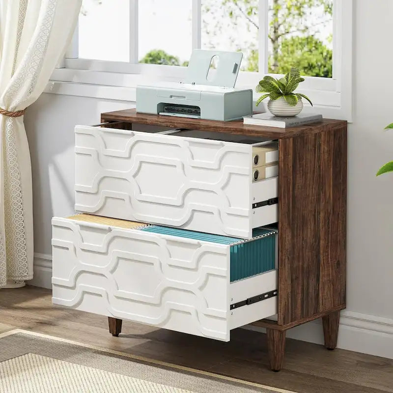 2-Drawer Lateral File Cabinet, Filing Cabinet for Home Office