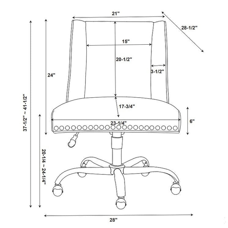 Violet Home Office Swivel Chair