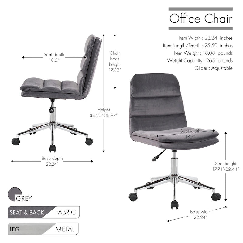 Porthos Home Office Desk Chairs, Thick Padding for Premium Comfort