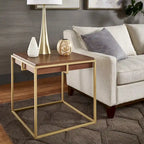 Cooke Square Table with Metal Base by iNSPIRE Q Modern